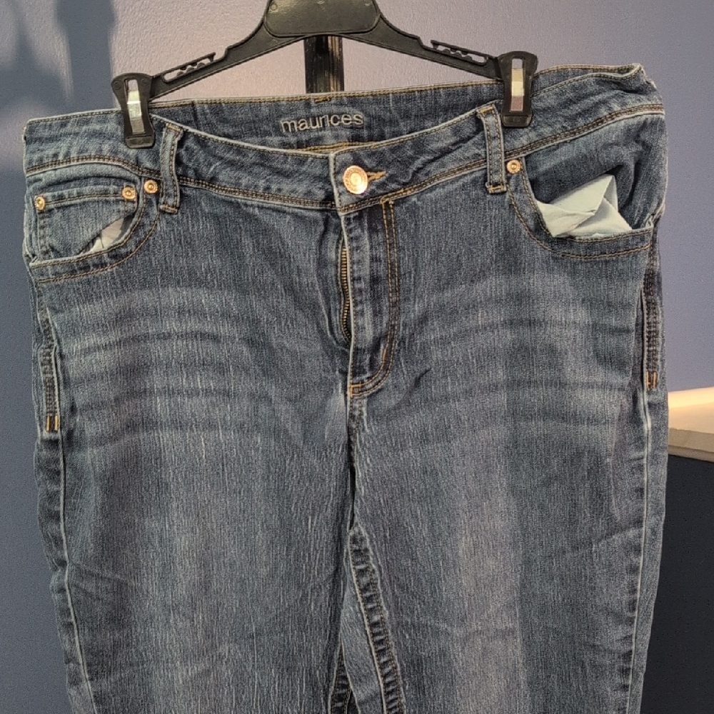 Maurices Dark Blue Straight Leg Jeans